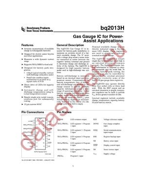 BQ2013HSN-A514 datasheet  